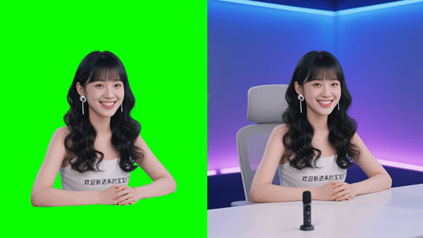 OBS抠图效果预览